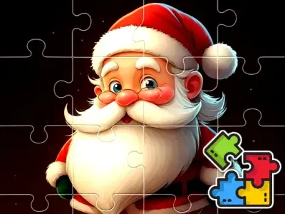 Christmas Puzzle With Santa