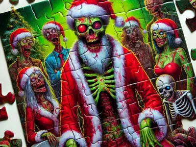 Zombie Christmas Jigsaw