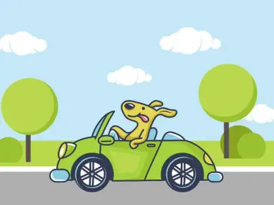 Play Animal Happy Drive Coloring - Free kids Game