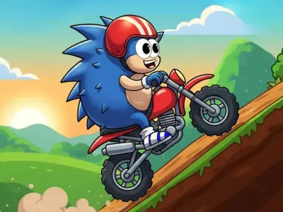 Play Blue Hedgehog Hill Dash Ride - Free Runner Game