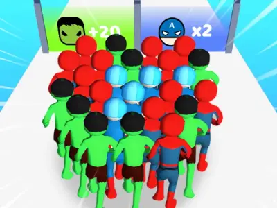 Play Count Masters Superhero - Free Runner Game