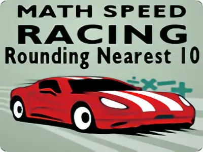 Play Math Speed Racing Rounding 10 - Free Car Game