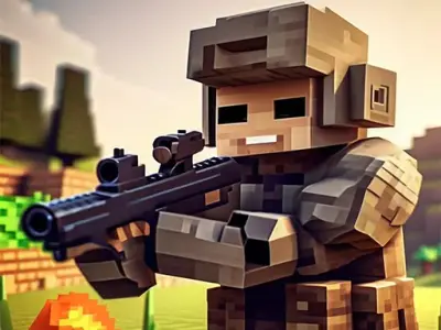 Play Pixel Village Battle 3D.IO - Free io-games Game