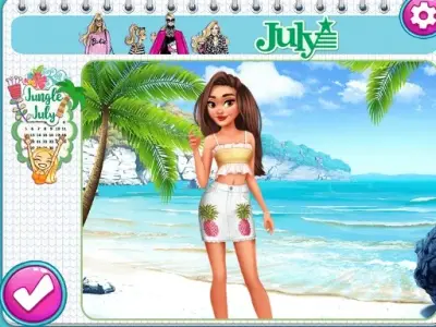 Play Year Round Fashionista Curly - Free Dress-up Game