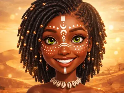 Play African Princesses: Style Island - Free Dress-up Game
