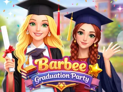 Play Barbee And Friends Graduation Party - Free girls Game