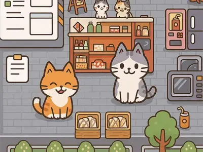 Play Cat Mini Restaurant - Free Cooking Game