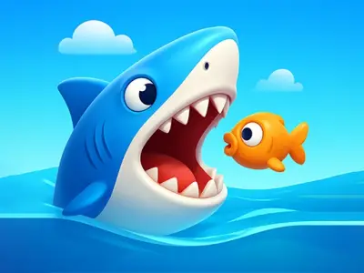 Play Shark Chomp Chase - Free Arcade Game