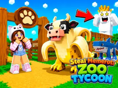 Play Steal Memerot: Zoo Tycoon - Free SIMULATION Game