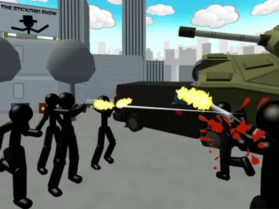 Play Stickman City Shooting 3D - Free Stickman Game